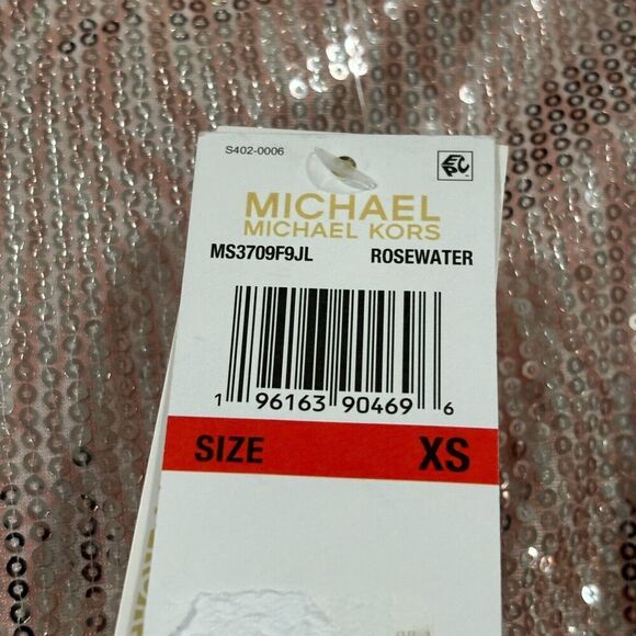 MICHAEL MICHAEL KORS Skirt Sequined Zebra-Print A-Line Midi Zipper Womens XS - Picture 6 of 10